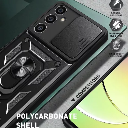 Techsuit - CamShield ütésálló tok - Samsung Galaxy S23 FE - Fekete