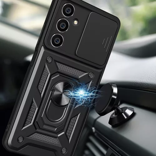 Techsuit - CamShield ütésálló tok - Samsung Galaxy S23 FE - Fekete