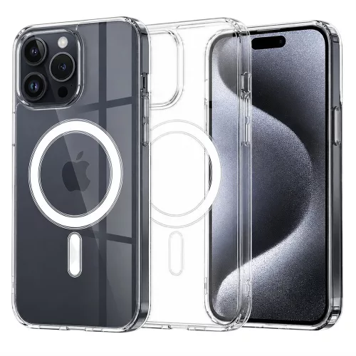Techsuit - MagSafe Pro tok - iPhone 15 Pro - Átlátszó
