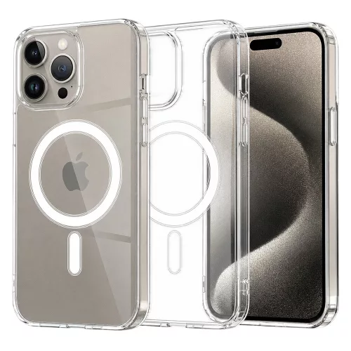 Techsuit - MagSafe Pro tok - iPhone 15 Pro Max - Átlátszó