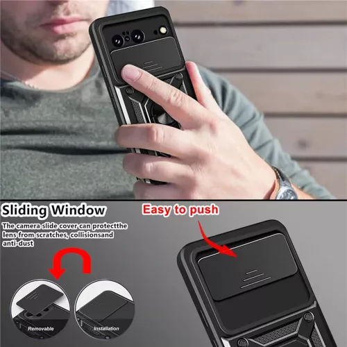 Techsuit - CamShield ütésálló tok - Google Pixel 8 - Fekete
