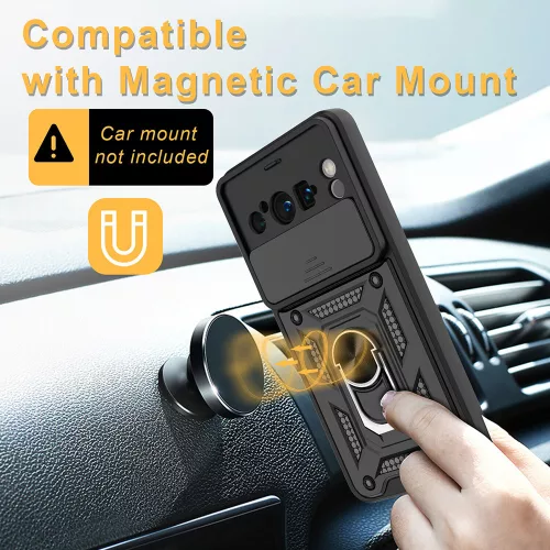 Techsuit - CamShield ütésálló tok - Google Pixel 8 Pro - Fekete