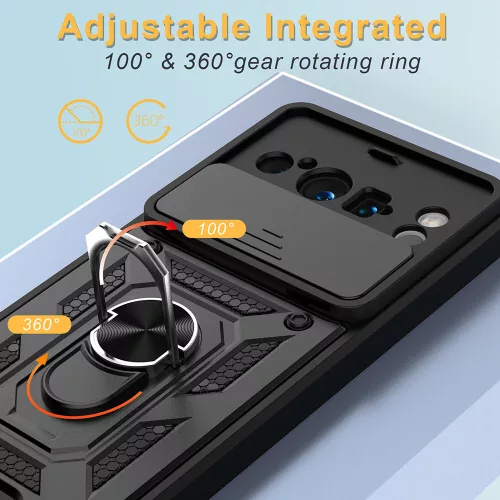 Techsuit - CamShield ütésálló tok - Google Pixel 8 Pro - Fekete