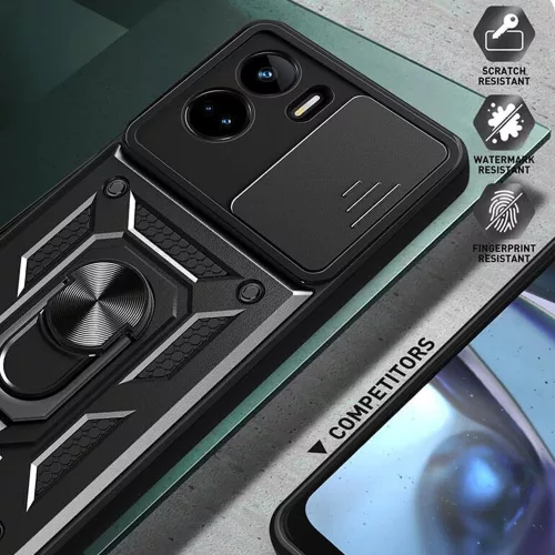 Techsuit - CamShield ütésálló tok - Honor 90 Lite - Fekete