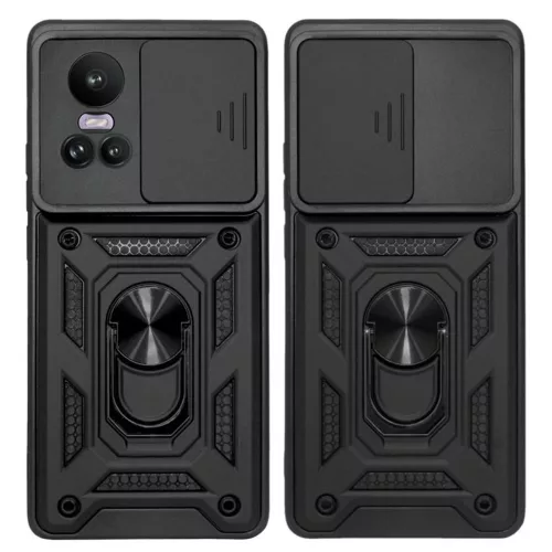 Techsuit - CamShield ütésálló tok - Oppo Reno10 / Reno10 Pro - Fekete