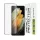 Techsuit - 111D Full Cover / Full Glue üvegfólia / 3D kerekített szélű kijelzőhöz - Samsung Galaxy S21 Ultra 5G - Fekete széllel