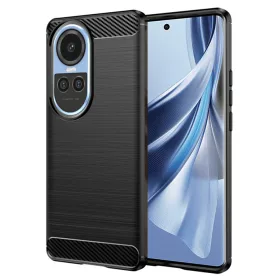   Techsuit - Carbon szilikon tok - Oppo Reno10 / Reno10 Pro - Fekete