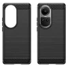 Techsuit - Carbon szilikon tok - Oppo Reno10 / Reno10 Pro - Fekete