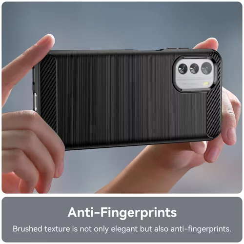 Techsuit - Carbon szilikon tok - Nokia G42 - Fekete