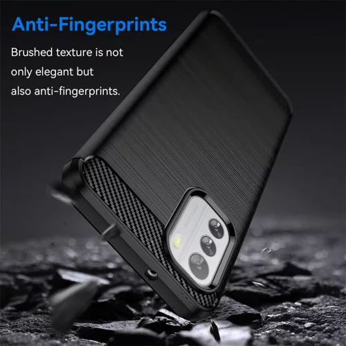 Techsuit - Carbon szilikon tok - Nokia G42 - Fekete