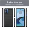 Techsuit - Carbon szilikon tok - Motorola Moto G14 - Fekete