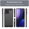 Techsuit - Carbon szilikon tok - Motorola Edge 40 Neo - Fekete