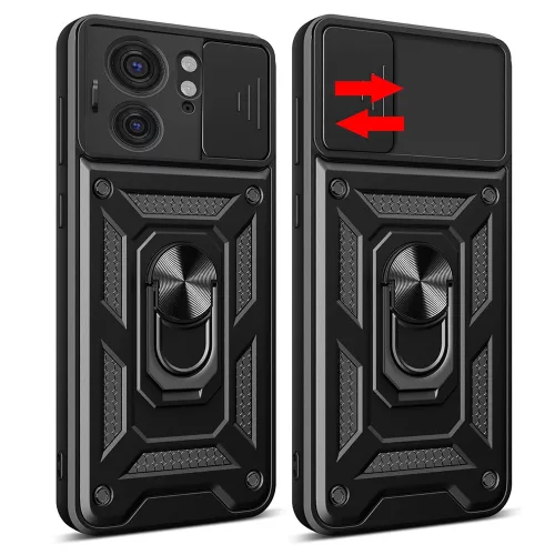 Techsuit - CamShield ütésálló tok - Motorola Edge 40 / Edge (2023) - Fekete