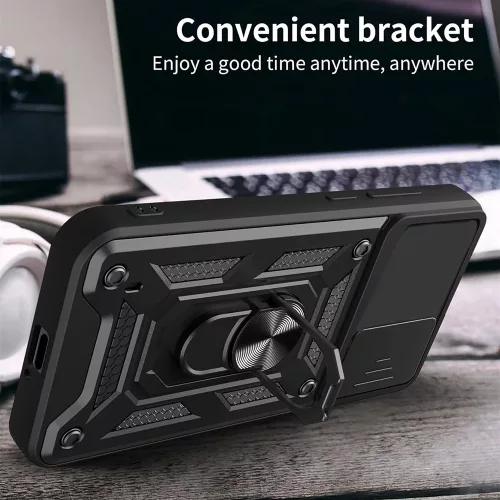 Techsuit - CamShield ütésálló tok - Motorola Edge 40 / Edge (2023) - Fekete