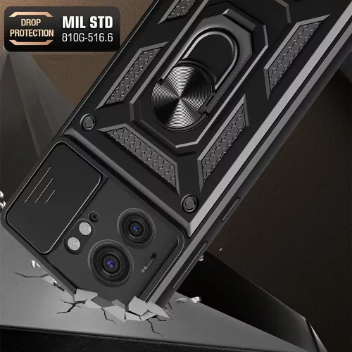 Techsuit - CamShield ütésálló tok - Motorola Edge 40 / Edge (2023) - Fekete