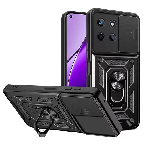 Techsuit - CamShield ütésálló tok - Realme 11 - Fekete