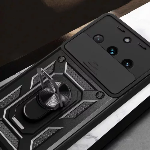 Techsuit - CamShield ütésálló tok - Realme 11 - Fekete