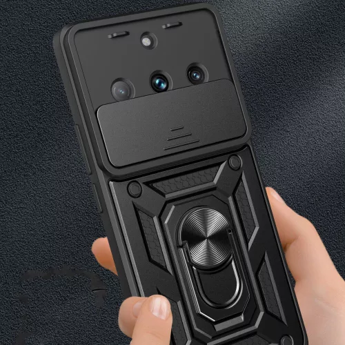 Techsuit - CamShield ütésálló tok - Realme 11 - Fekete