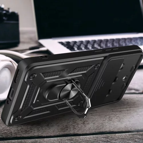 Techsuit - CamShield ütésálló tok - Realme 11 - Fekete