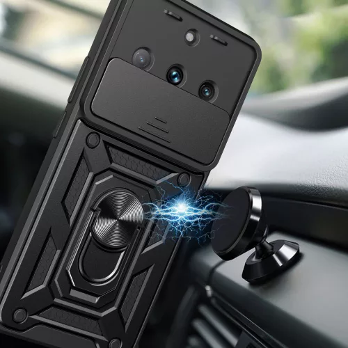 Techsuit - CamShield ütésálló tok - Realme 11 - Fekete