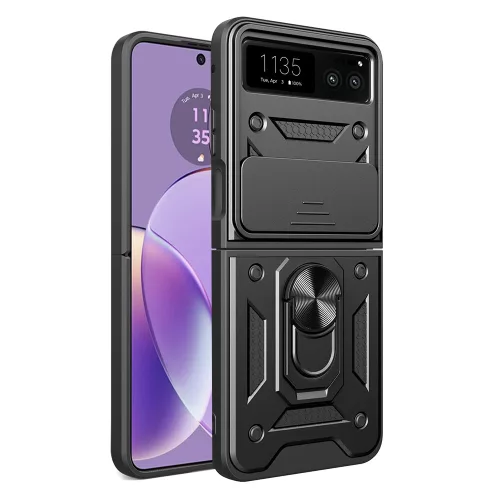 Techsuit - CamShield ütésálló tok - Motorola Razr 40 - Fekete