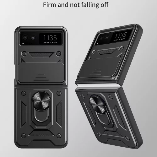 Techsuit - CamShield ütésálló tok - Motorola Razr 40 - Fekete