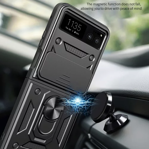 Techsuit - CamShield ütésálló tok - Motorola Razr 40 - Fekete
