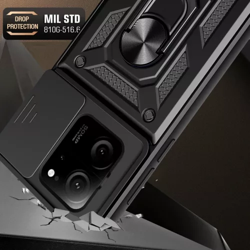 Techsuit - CamShield ütésálló tok - Xiaomi 13T / 13T Pro - Fekete