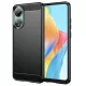 Techsuit - Carbon szilikon tok - Oppo A78 4G - Fekete