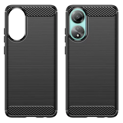 Techsuit - Carbon szilikon tok - Oppo A78 4G - Fekete