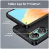 Techsuit - Carbon szilikon tok - Oppo A78 4G - Fekete