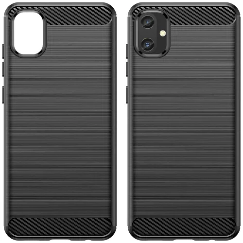 Techsuit - Carbon szilikon tok - Samsung Galaxy A05 - Fekete