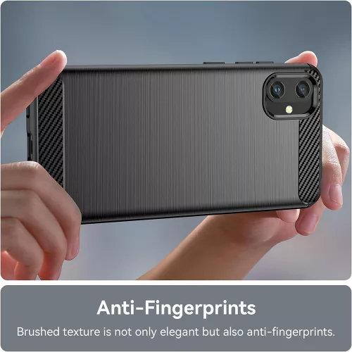 Techsuit - Carbon szilikon tok - Samsung Galaxy A05 - Fekete
