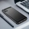 Techsuit - Carbon szilikon tok - Samsung Galaxy A05 - Fekete