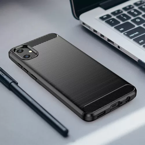 Techsuit - Carbon szilikon tok - Samsung Galaxy A05 - Fekete