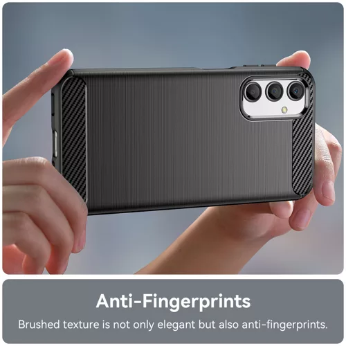 Techsuit - Carbon szilikon tok - Samsung Galaxy A05s - Fekete
