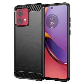 Techsuit - Carbon szilikon tok - Motorola Moto G84 - Fekete