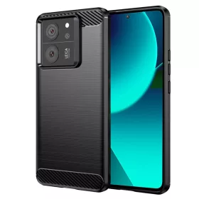   Techsuit - Carbon szilikon tok - Xiaomi 13T / 13T Pro - Fekete