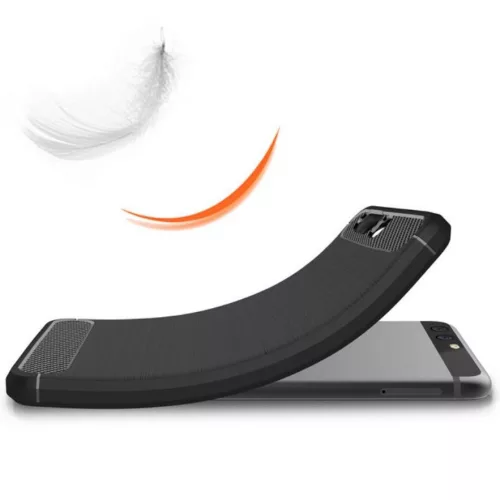 Techsuit - Carbon szilikon tok - Huawei P10 - Fekete