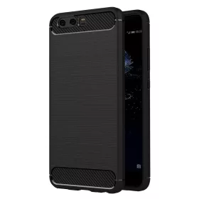 Techsuit - Carbon szilikon tok - Huawei P10 Plus - Fekete