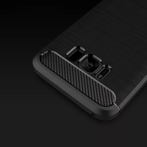 Techsuit - Carbon szilikon tok - Samsung Galaxy S8 Plus - Fekete