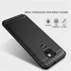 Techsuit - Carbon szilikon tok - Motorola Moto E7 Plus / Moto G9 Play - Fekete