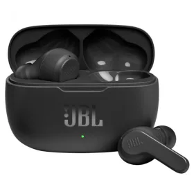   JBL - Vezeték nélküli fülhallgató (Wave 200) - Bluetooth 5.0, Valódi vezeték nélküli, Mikrofon, Hangasszisztens, Siri - Fekete