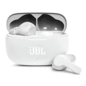   JBL - Vezeték nélküli fülhallgató (Wave 200) - Bluetooth 5.0, Valódi vezeték nélküli, Mikrofon, Hangasszisztens, Siri - Fehér