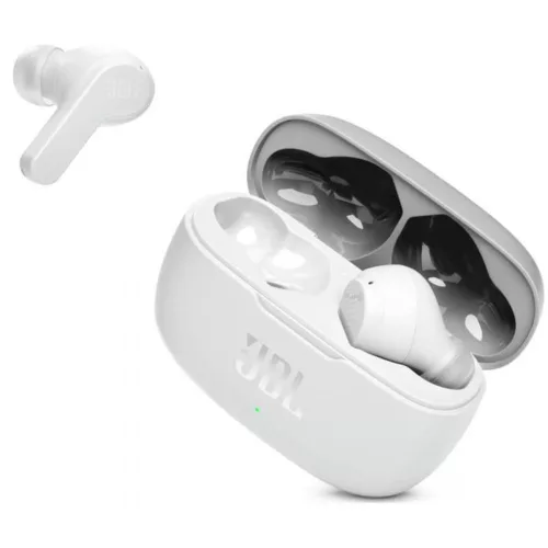 JBL - Vezeték nélküli fülhallgató (Wave 200) - Bluetooth 5.0, Valódi vezeték nélküli, Mikrofon, Hangasszisztens, Siri - Fehér