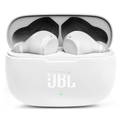 JBL - Vezeték nélküli fülhallgató (Wave 200) - Bluetooth 5.0, Valódi vezeték nélküli, Mikrofon, Hangasszisztens, Siri - Fehér