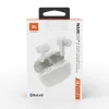 JBL - Vezeték nélküli fülhallgató (Wave 200) - Bluetooth 5.0, Valódi vezeték nélküli, Mikrofon, Hangasszisztens, Siri - Fehér