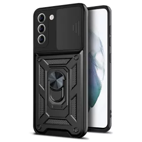   Techsuit - CamShield ütésálló tok - Samsung Galaxy S21 5G - Fekete