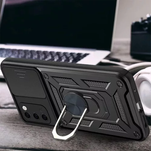 Techsuit - CamShield ütésálló tok - Samsung Galaxy S20 4G / S20 5G - Fekete