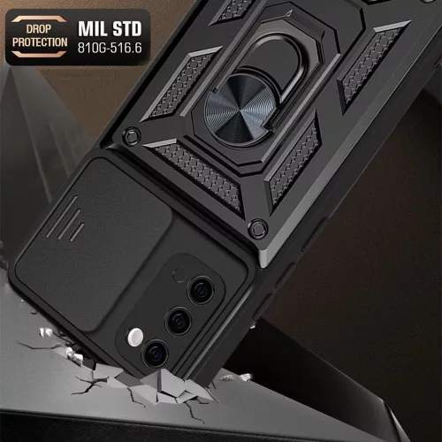 Techsuit - CamShield ütésálló tok - Samsung Galaxy S20 4G / S20 5G - Fekete